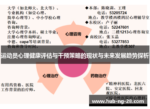 运动员心理健康评估与干预策略的现状与未来发展趋势探析